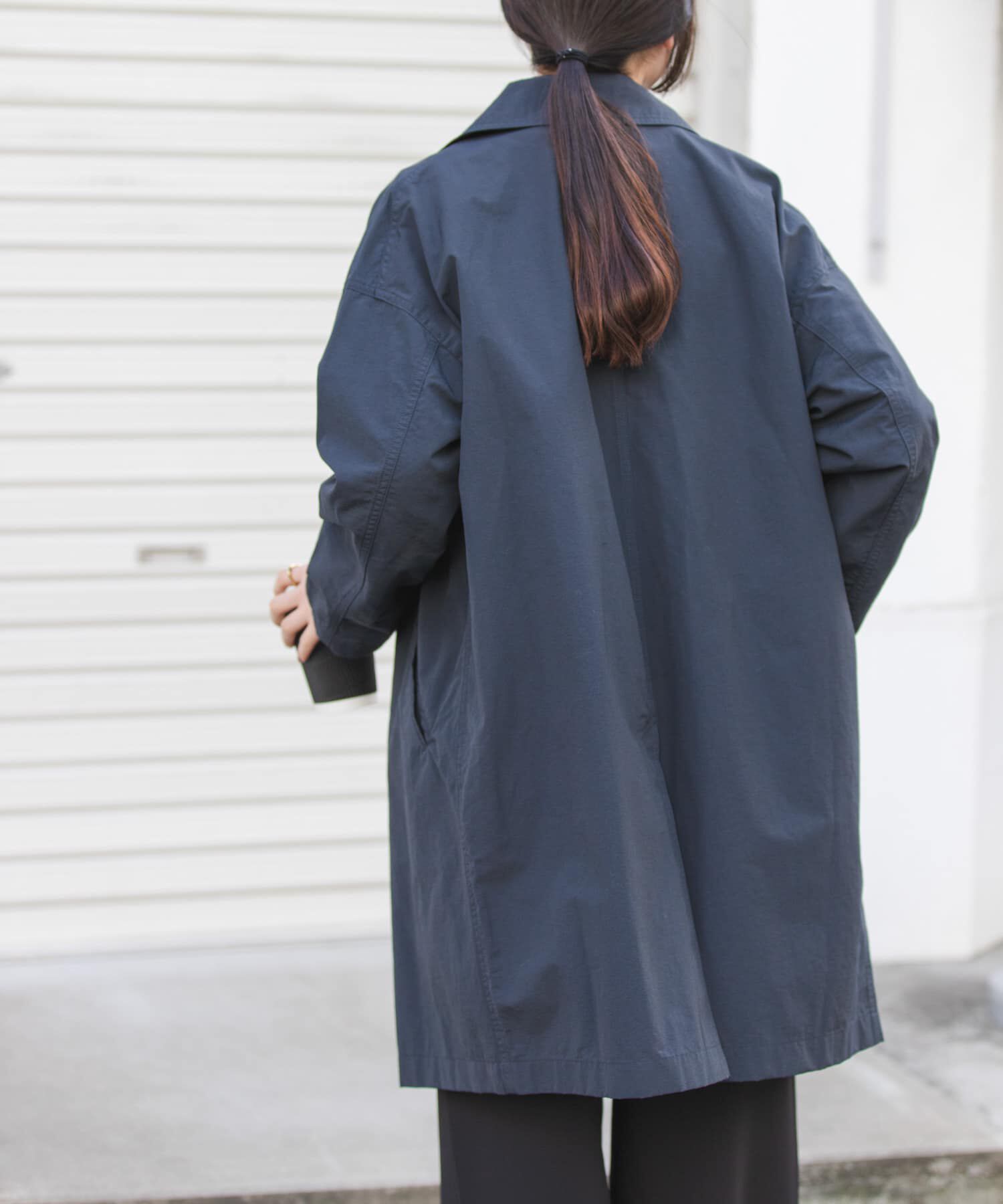 URBAN RESEARCH DOORS「FORK&SPOON　オーバーライトミドルコート」|ノーカラーコート|