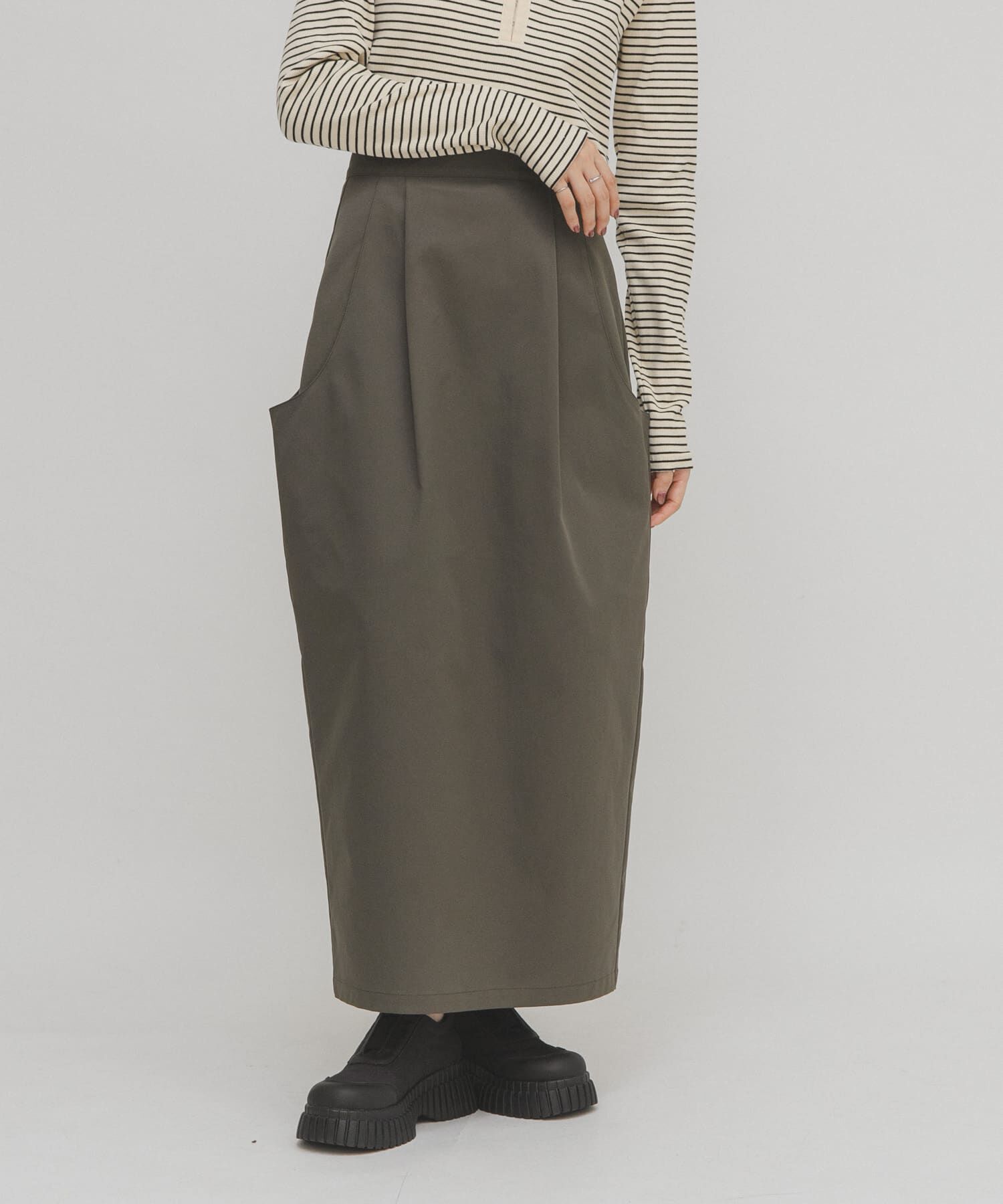  「ポケットディティールコクーンスカート」|スカート|