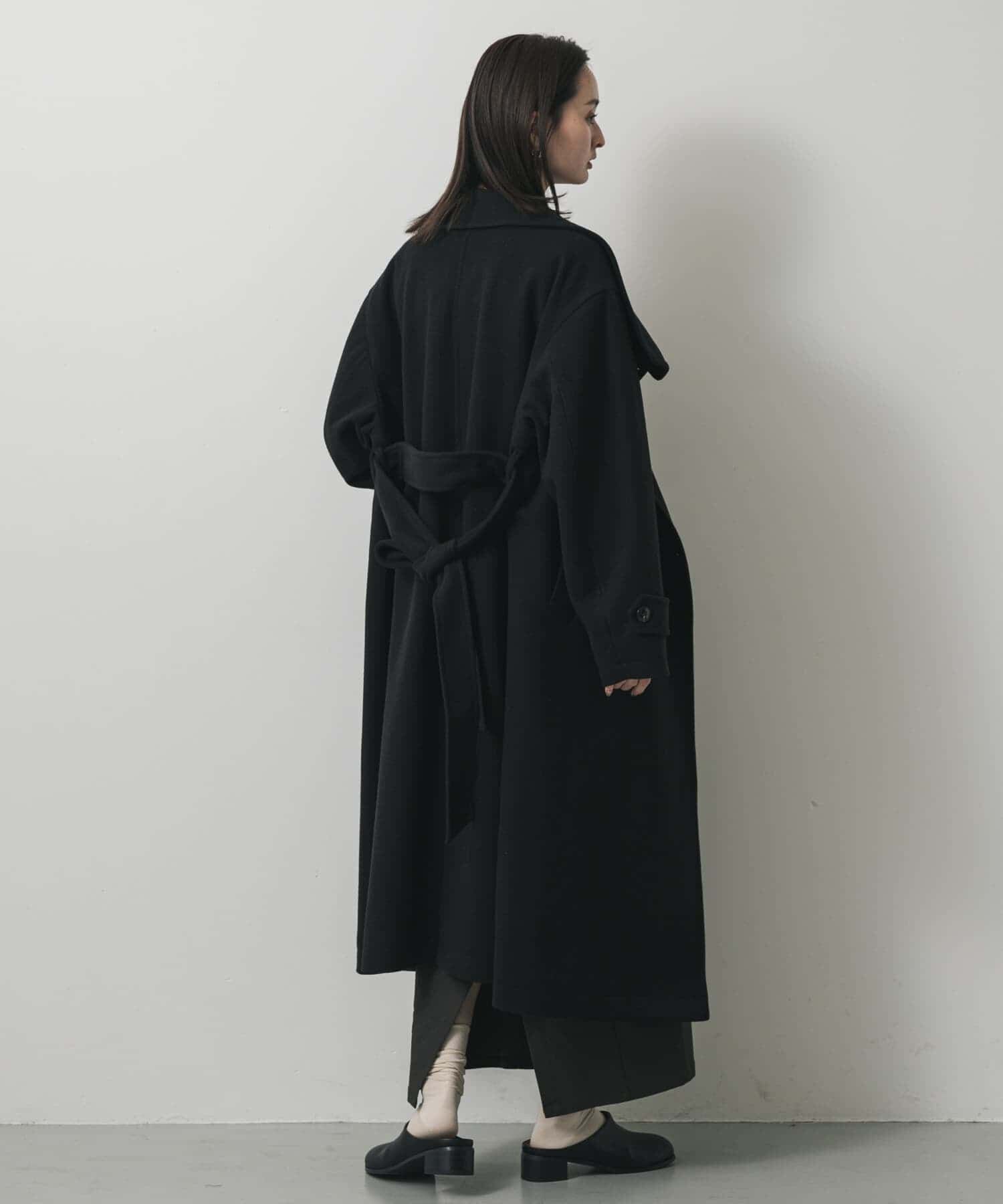 SENSE OF PLACE by URBAN RESEARCH「スタンドカラーロングコート」|ノーカラーコート|