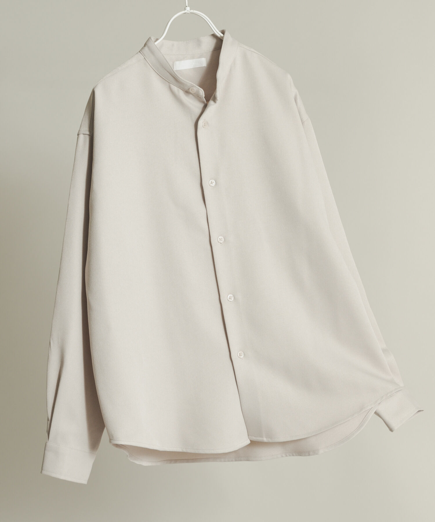 SENSE OF PLACE by URBAN RESEARCH「ウールライクバンドカラールーズシャツ」|シャツ・ブラウス|