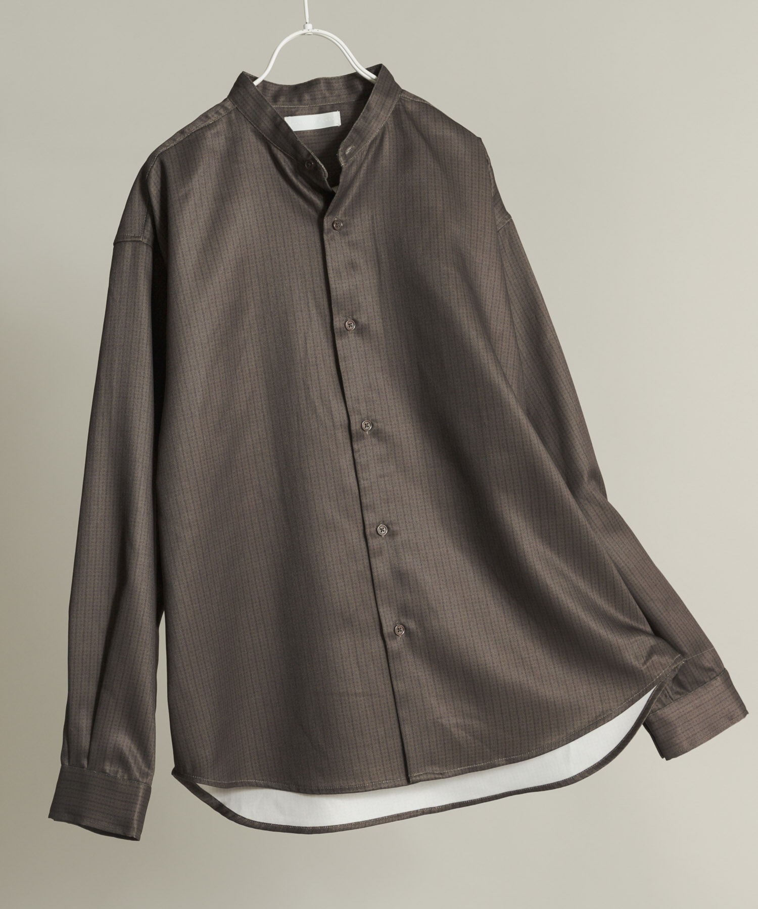 SENSE OF PLACE by URBAN RESEARCH「ウールライクバンドカラールーズシャツ」|シャツ・ブラウス|