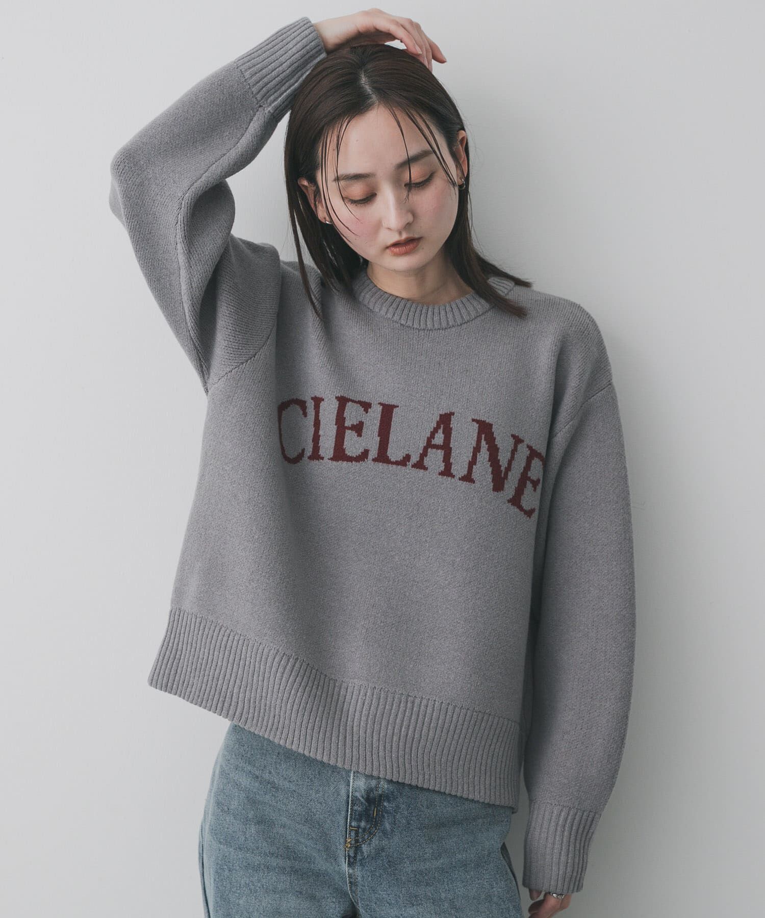 SENSE OF PLACE by URBAN RESEARCH「『洗濯可』ジャガードロゴニット」|ニット・セーター|