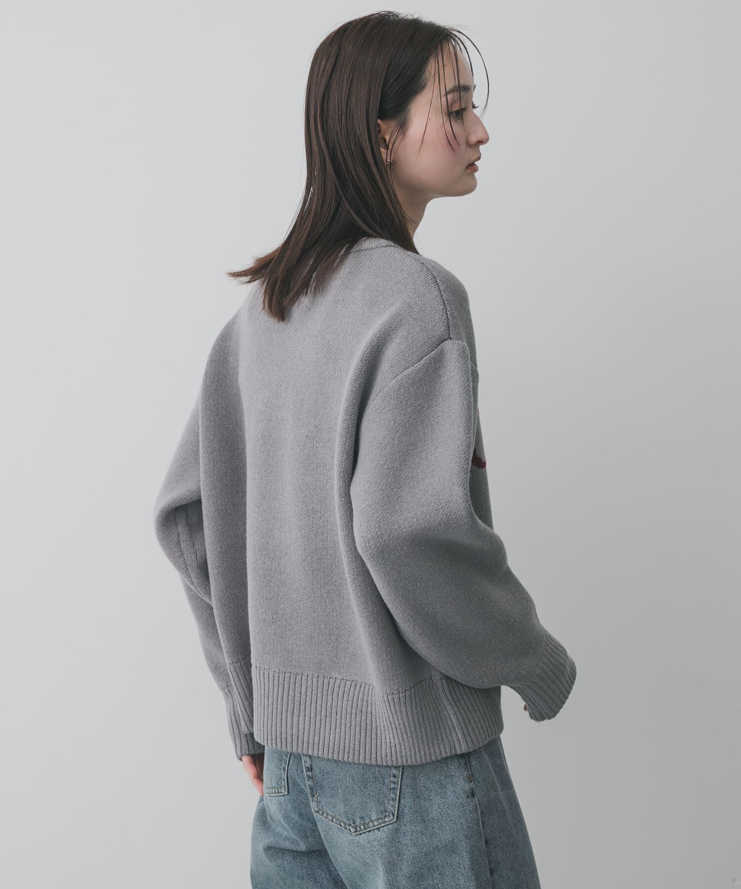 SENSE OF PLACE by URBAN RESEARCH「『洗濯可』ジャガードロゴニット」|ニット・セーター|