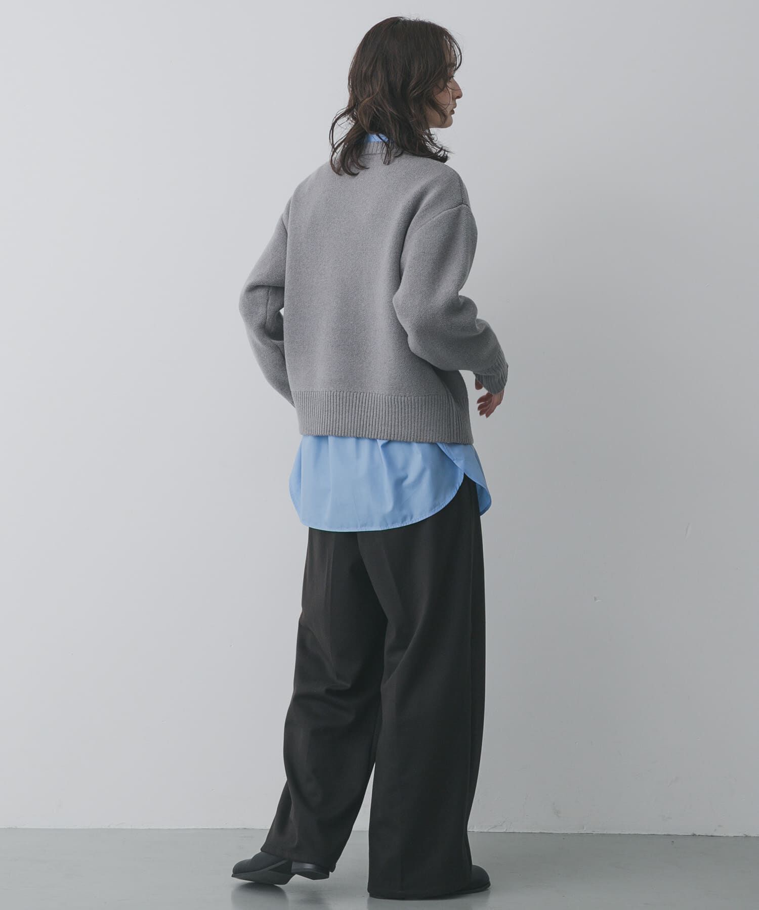 SENSE OF PLACE by URBAN RESEARCH「『洗濯可』ジャガードロゴニット」|ニット・セーター|