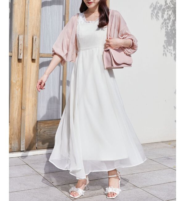 MAJESTICLEGON「シアーレディキャミワンピ」|ワンピース|