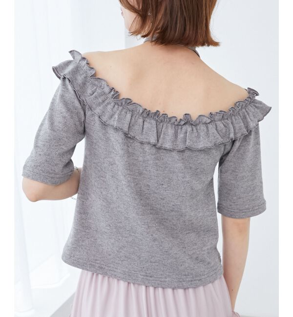  「マルチwayチョーカーフリルトップス」|Tシャツ・カットソー|