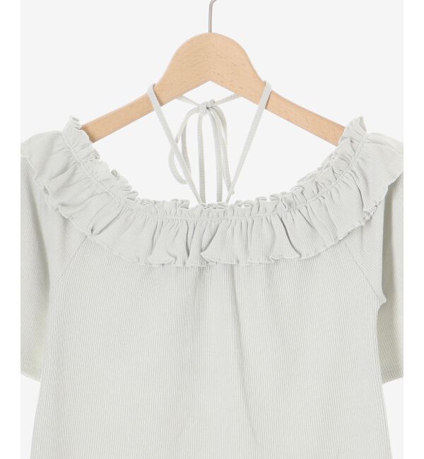  「マルチwayチョーカーフリルトップス」|Tシャツ・カットソー|