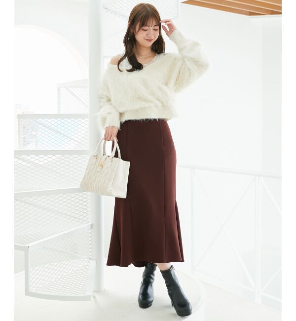  「◎ベーシックマーメイドスカート」|スカート|ブラウン