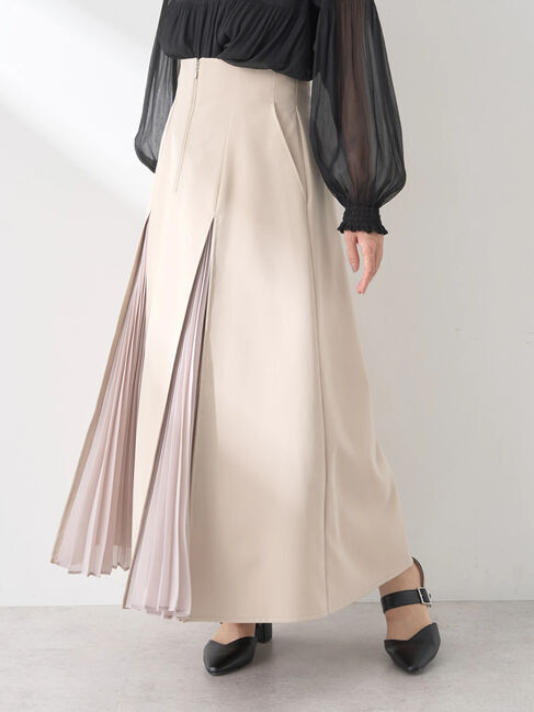 earth music&ecology「マチプリーツスカート」|フレア|