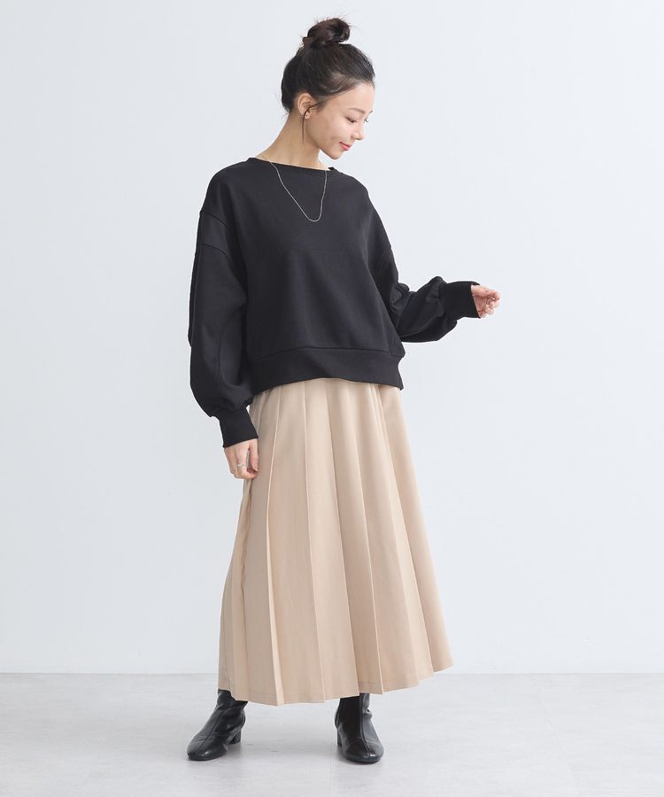 earth music&ecology「異素材ドッキングスウェット」|スウェット・ジャージ|