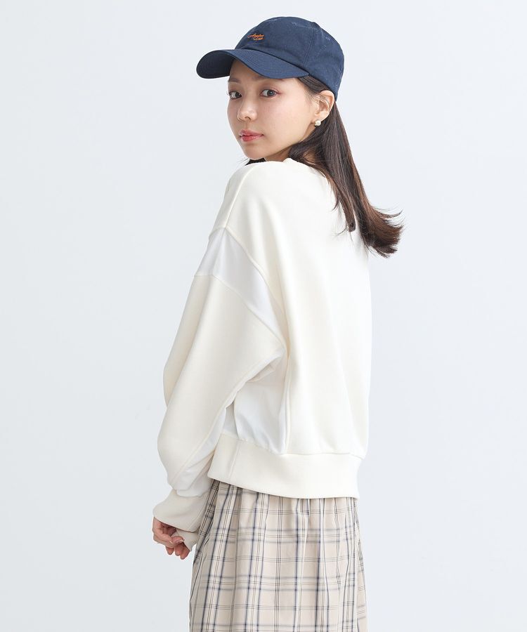 earth music&ecology「異素材ドッキングスウェット」|スウェット・ジャージ|