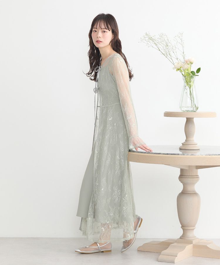 earth music&ecology「SET2点レースワンピース＋キャミワンピース」|ワンピース|