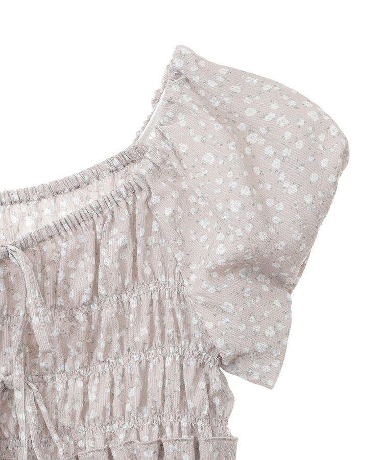 earth music&ecology「フレンチバルーンフリルブラウス」|シャツ・ブラウス|