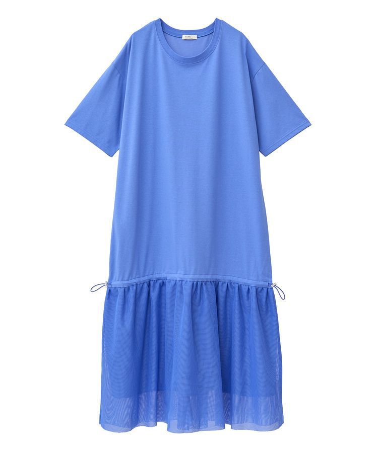 earth music&ecology「メッシュドッキングワンピース」|ワンピース|