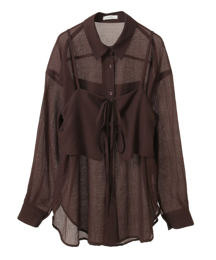 earth music&ecology「SET2点シャツ＋ビスチェ」|シャツ・ブラウス|