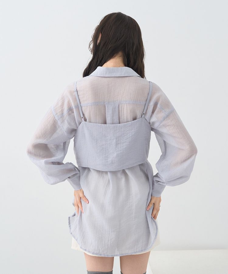 earth music&ecology「SET2点シャツ＋ビスチェ」|シャツ・ブラウス|