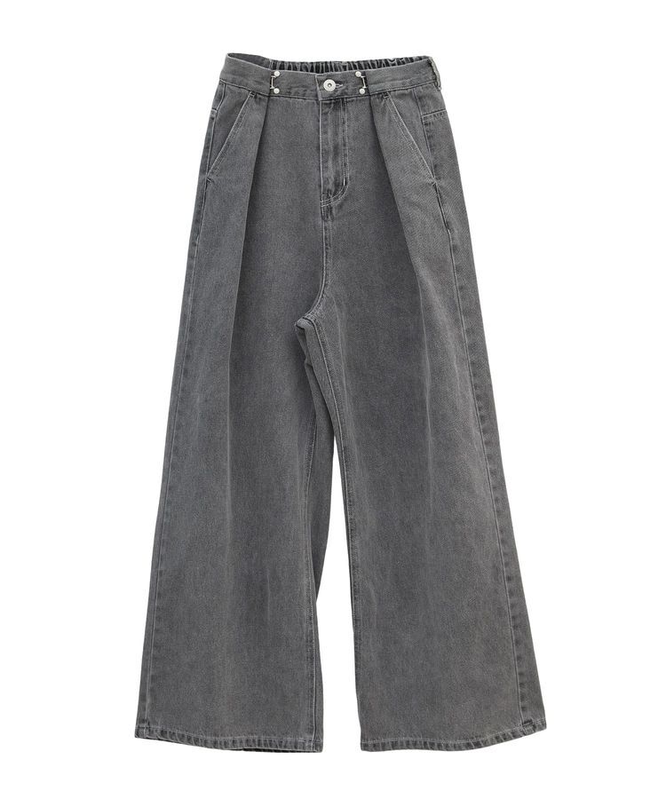 earth music&ecology「タックホックデニムパンツ」|デニム|