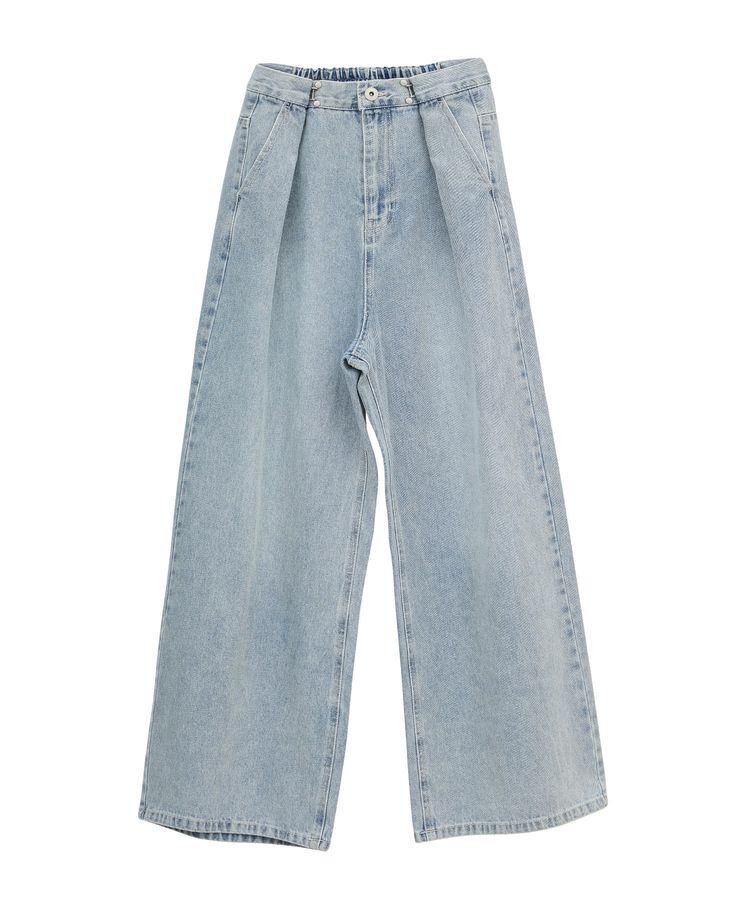 earth music&ecology「タックホックデニムパンツ」|デニム|