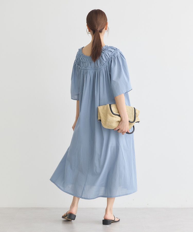 earth music&ecology「ギャザーロングワンピース」|ワンピース|