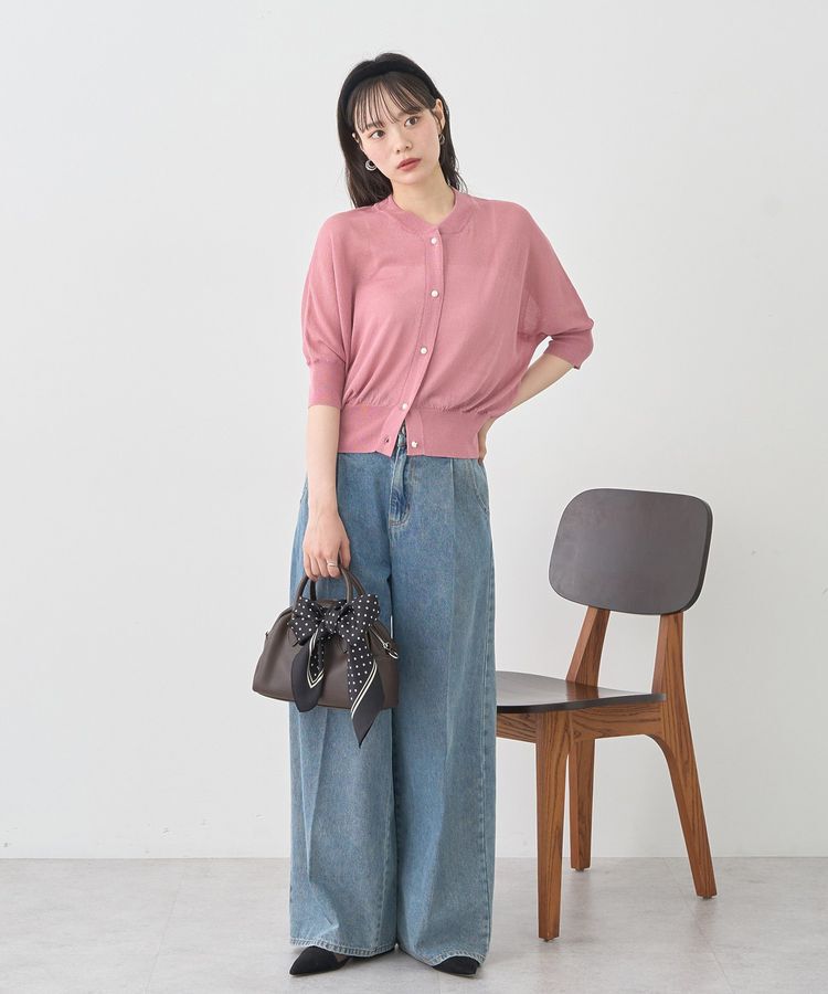 earth music&ecology「ハイウエストデニムパンツ」|デニム|