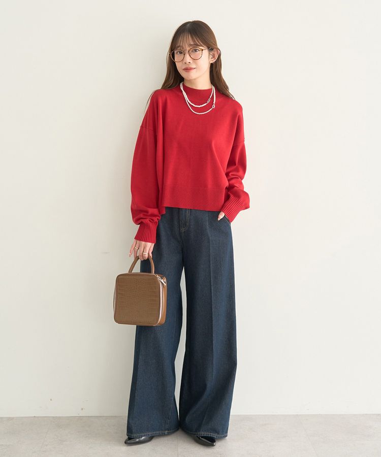 earth music&ecology「ハイウエストデニムパンツ」|デニム|