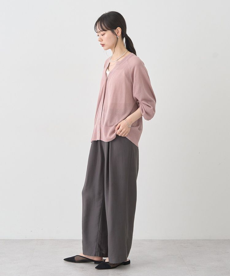 earth music&ecology「キーネックシアーカーディガン」|カーディガン|