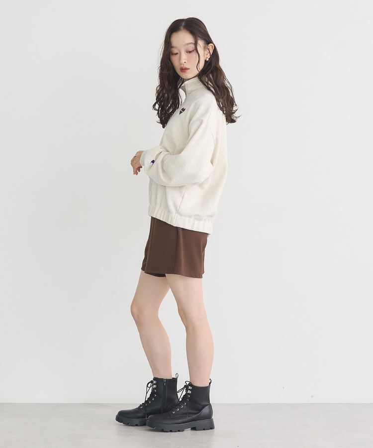 earth music&ecology「Champion&times;emaeハーフジップハートスウェット」|スウェット・ジャージ|