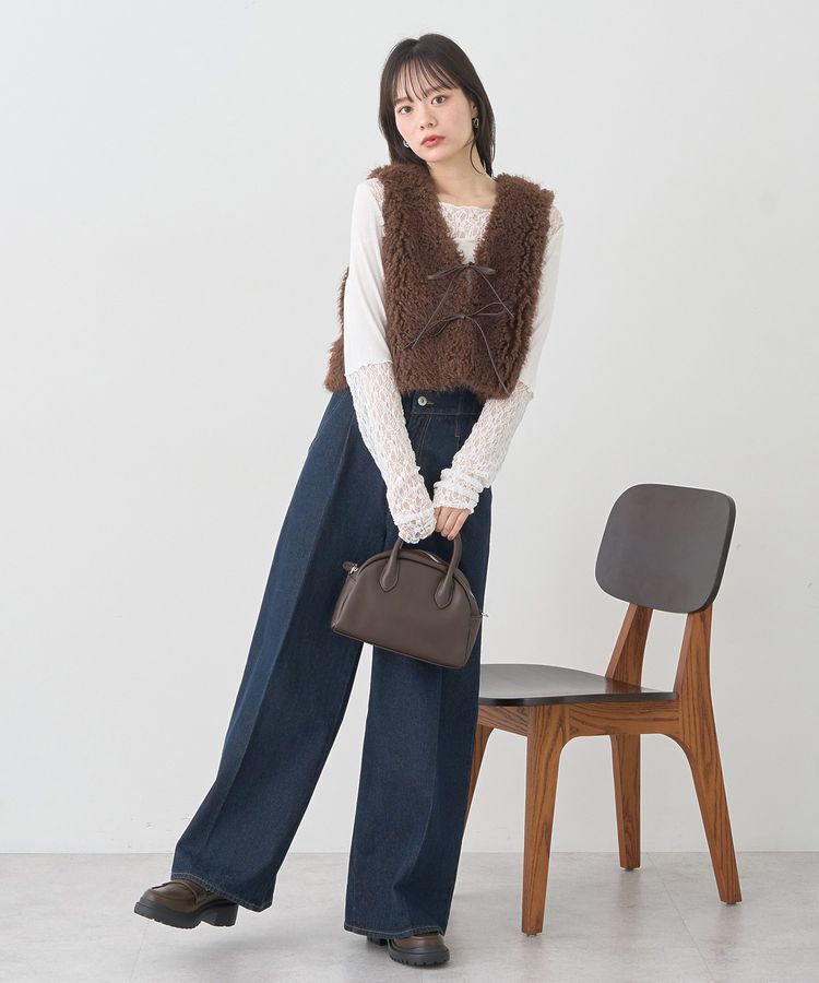 earth music&ecology「レース&times;アイレットプルオーバー」|Tシャツ・カットソー|