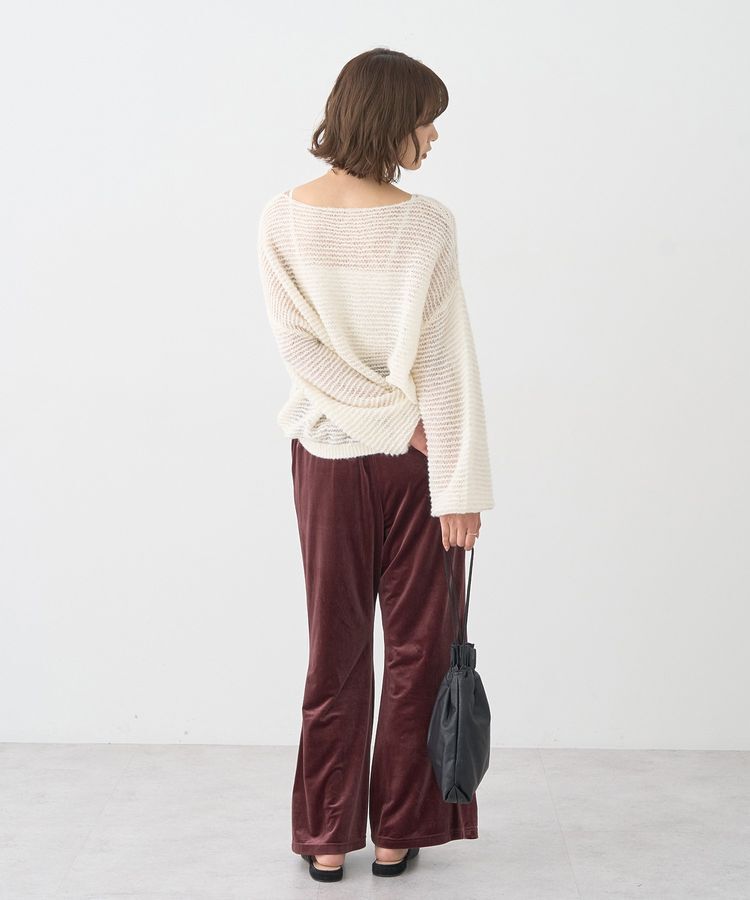 earth music&ecology「ふんわりシアープルオーバー」|ニット・セーター|