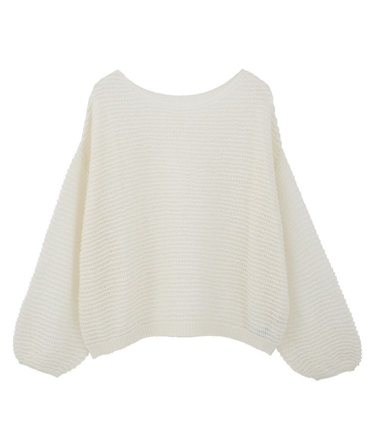 earth music&ecology「ふんわりシアープルオーバー」|ニット・セーター|