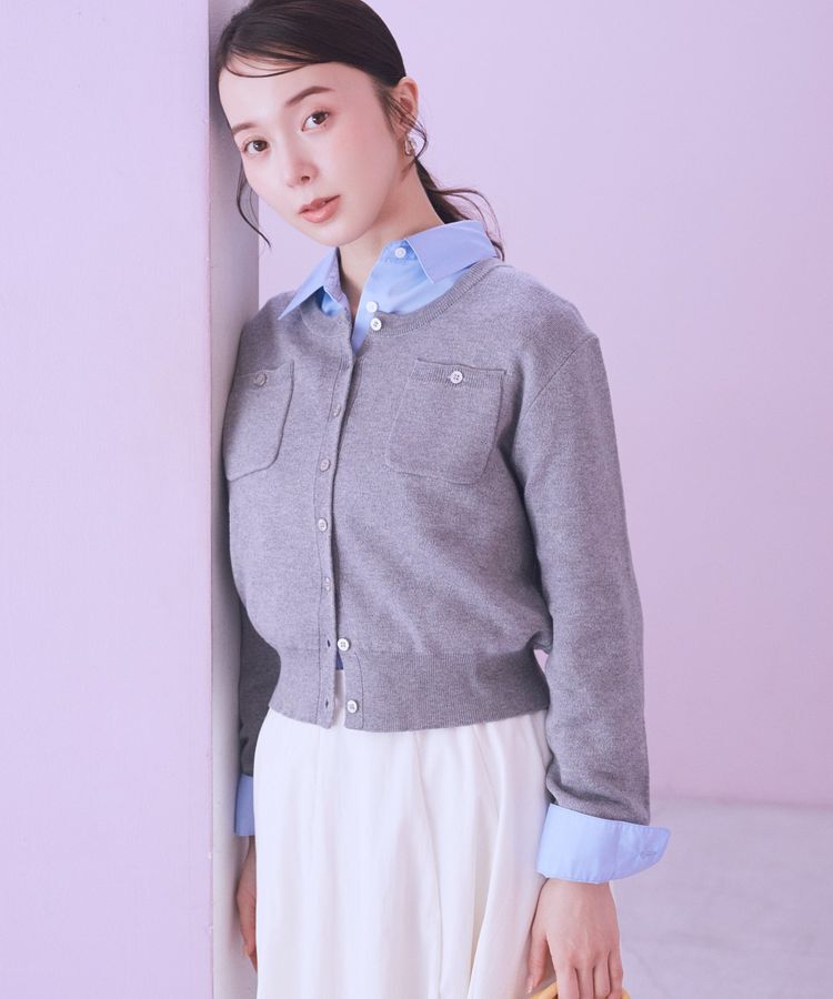 earth music&ecology「ダブルポケットカーディガン」|カーディガン|