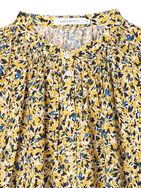  「さらっと袖ボリュームギャザーブラウス」|シャツ・ブラウス|