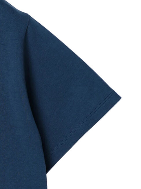  「アシンメトリー異素材半袖プルオーバー」|Tシャツ・カットソー|