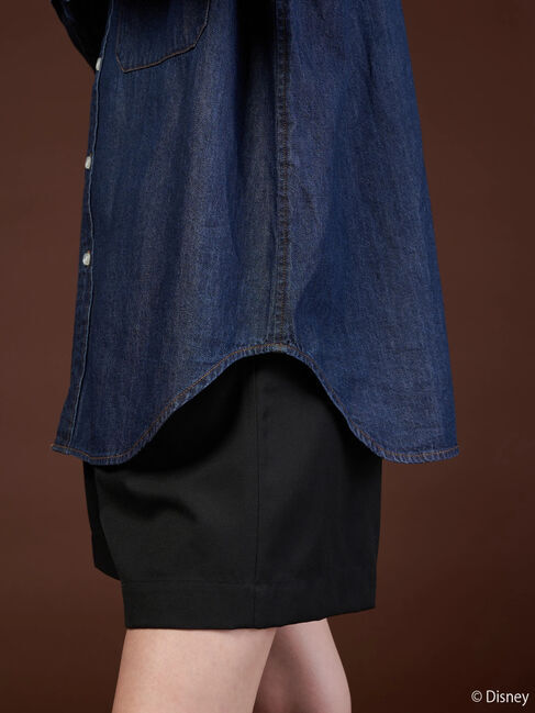  「バックプリントデニムシャツ/Mickey」|シャツ・ブラウス|