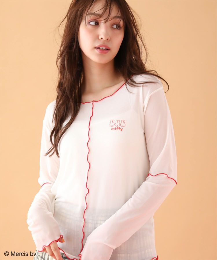 Green Parks「Miffy/シアー配色プルオーバー」|Tシャツ・カットソー|