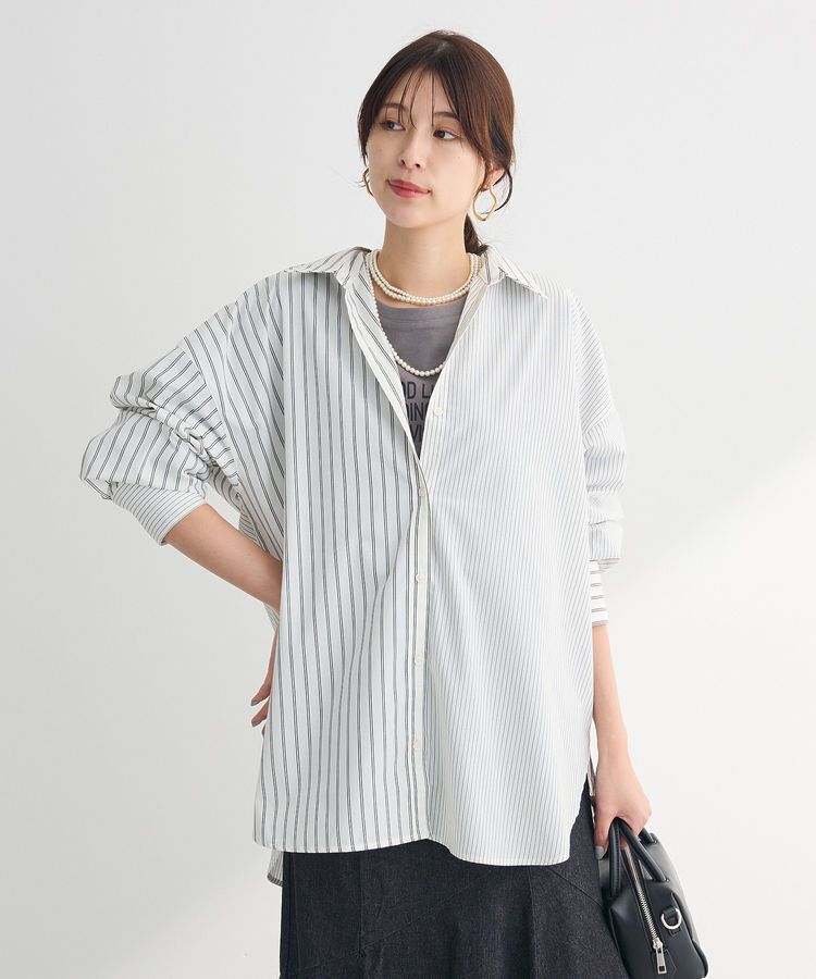 Green Parks「イージーケアストライプシャツ」|シャツ・ブラウス|
