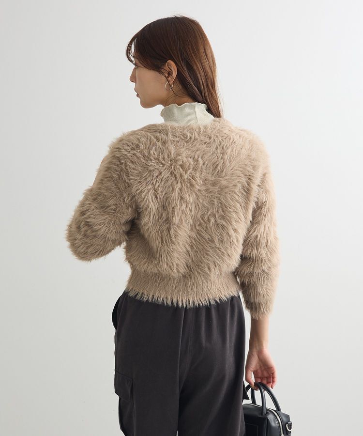 Green Parks「・Petit Fleur シャギーニットカーディガン」|カーディガン|