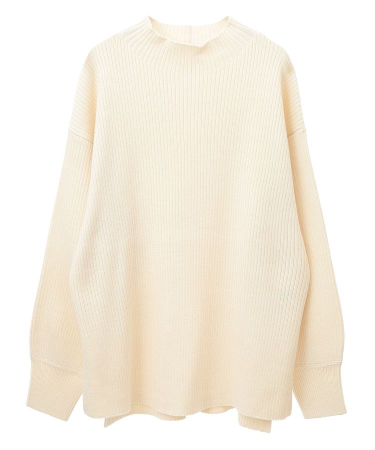 Green Parks「洗えるボトルネックリブニットプルオーバー」|ニット・セーター|