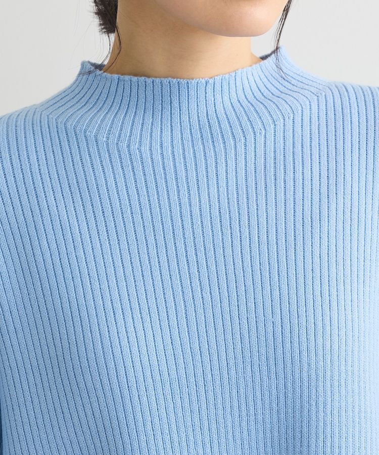 Green Parks「洗えるボトルネックリブニットプルオーバー」|ニット・セーター|