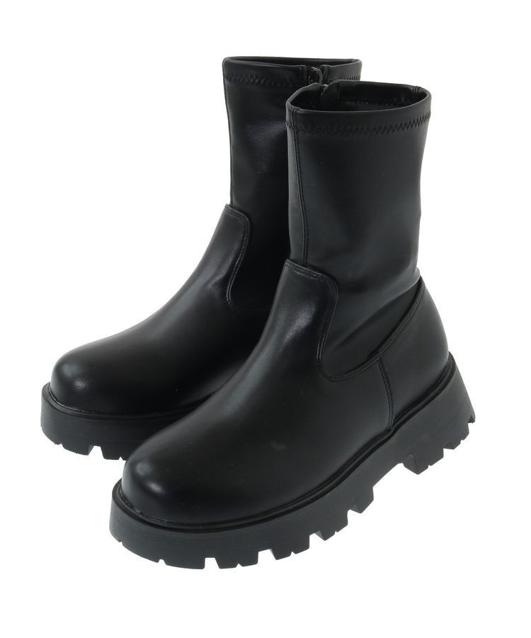 Green Parks「・LENA 厚底ストレッチショートブーツ」|ショートブーツ|