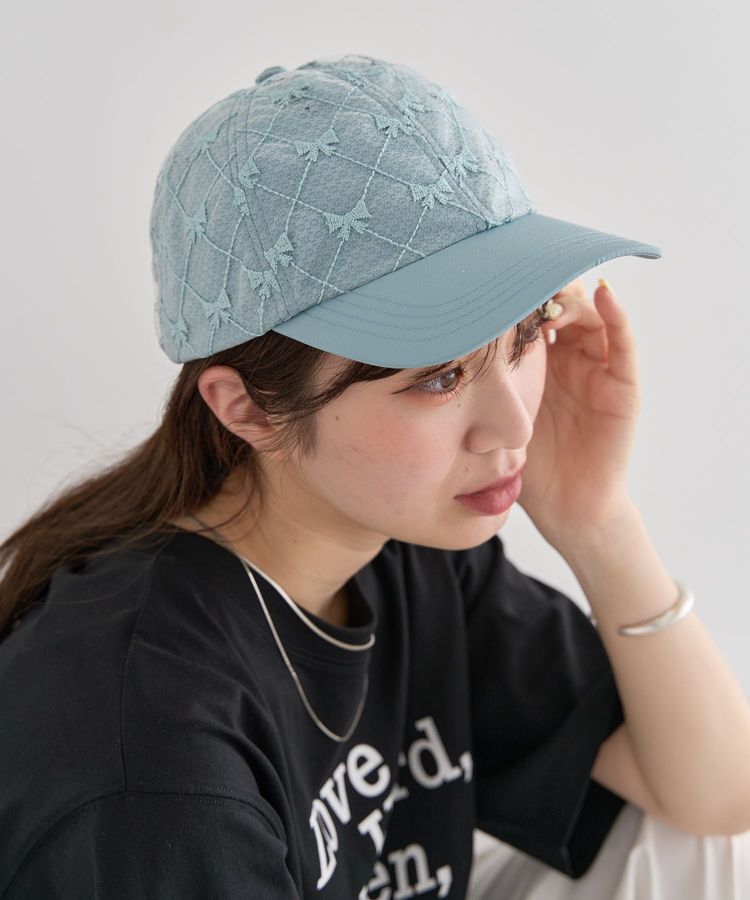 Green Parks「・TORCH リボンジャカードキャップ」|その他|Mint Green