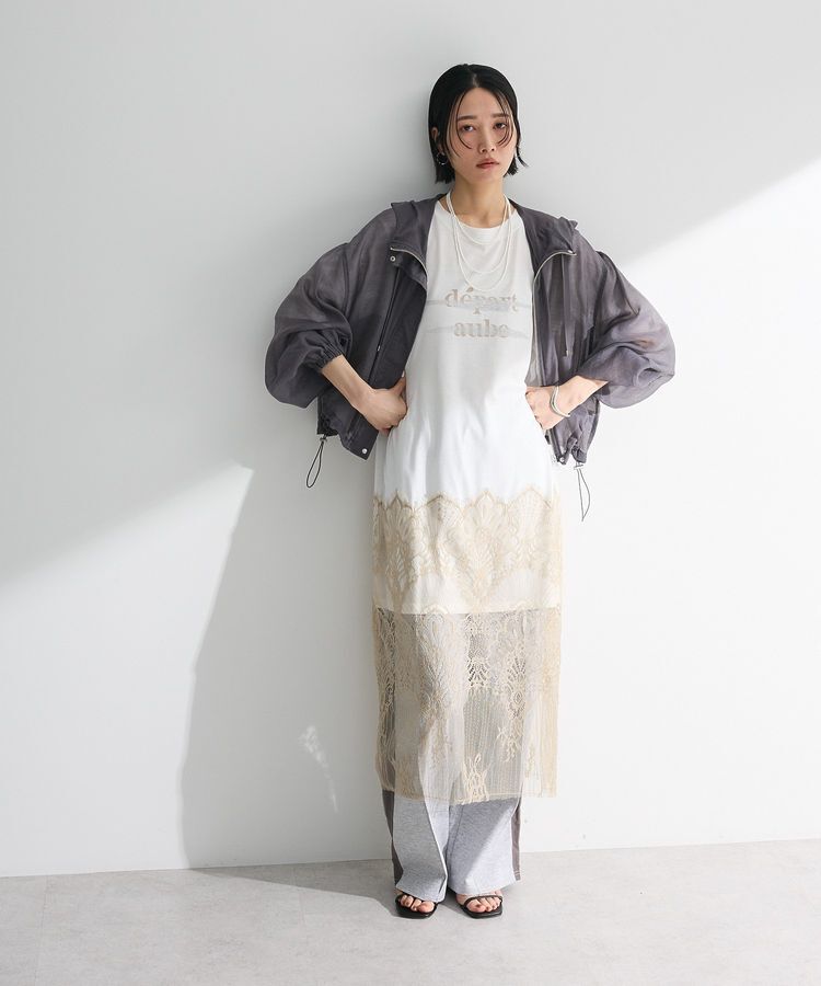 armonia「裾レースドッキングカットロゴチュニック」|ワンピース|