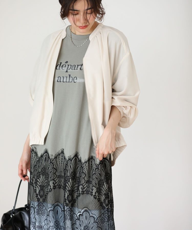 armonia「裾レースドッキングカットロゴチュニック」|ワンピース|