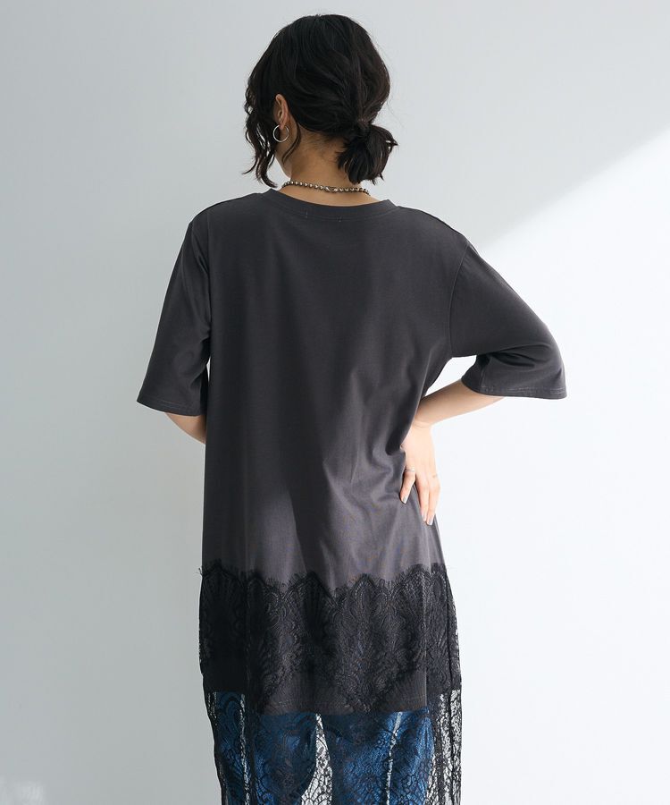 armonia「裾レースドッキングカットロゴチュニック」|ワンピース|