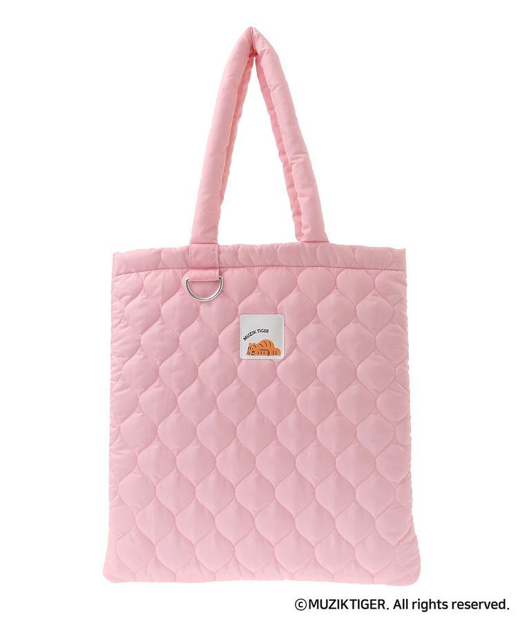 Green Parks「ムジークタイガー/カラーキルトトートBAG」|ポーチ|Pink