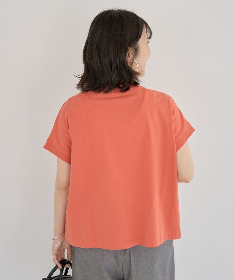 Green Parks「フレンチスリーブ刺繍シンプルロゴプルオーバー」|Tシャツ・カットソー|