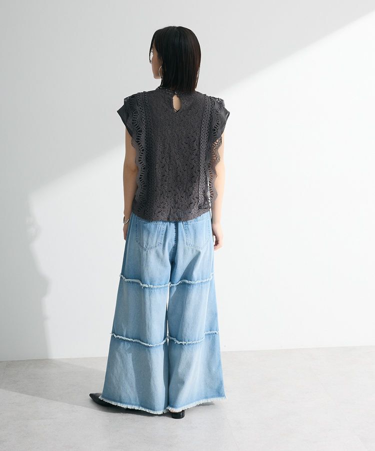 Green Parks「・Petit Fleur フレンチレーシーブラウス」|シャツ・ブラウス|