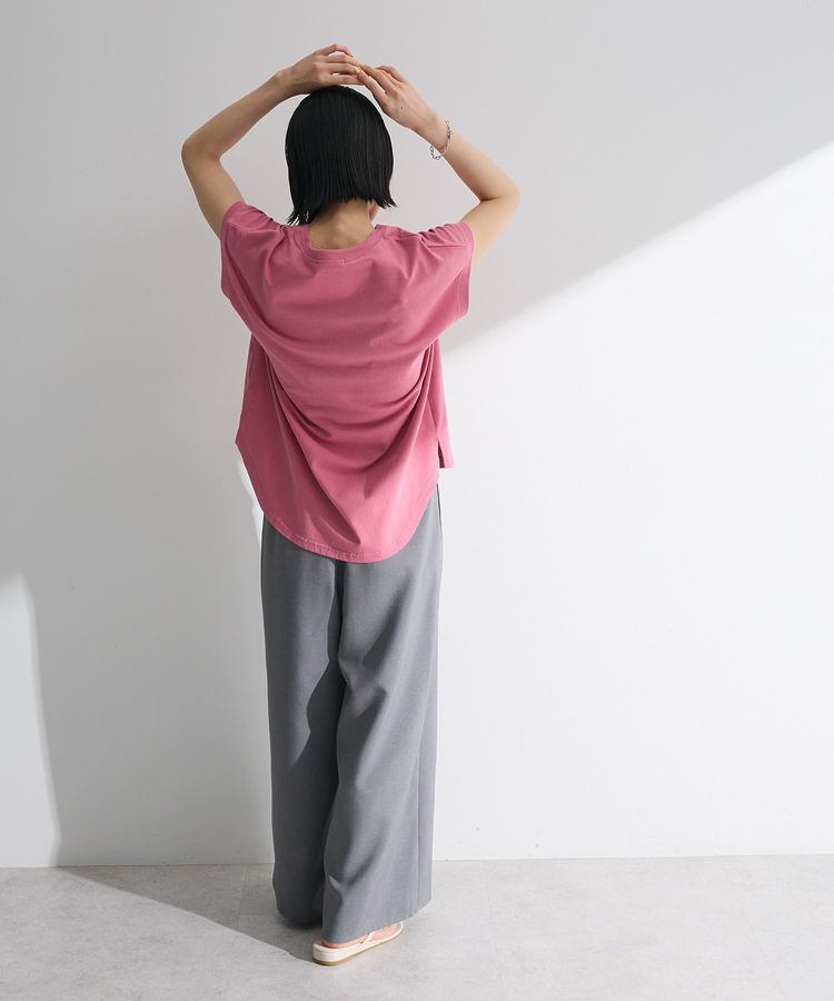 Green Parks「・swing by フレンチスリーブ刺繍TEE」|Tシャツ・カットソー|