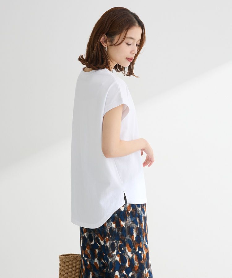 Green Parks「・swing by フレンチスリーブ刺繍TEE」|Tシャツ・カットソー|