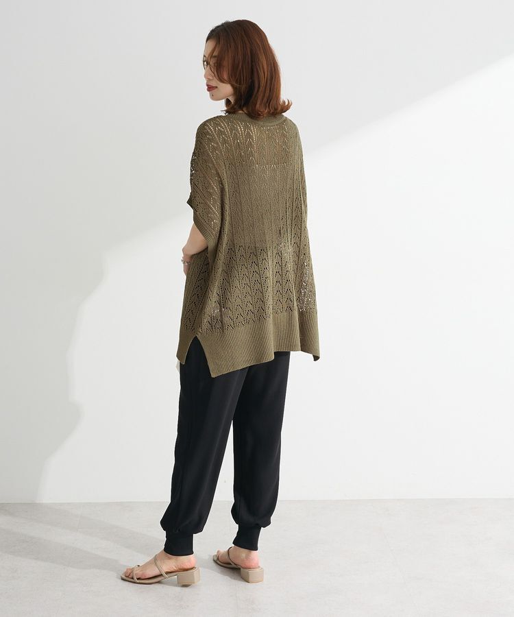 Green Parks「透かし編みニットチュニック」|チュニック|